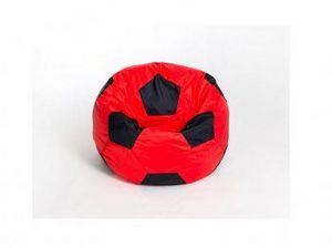 Кресло-мешок Мяч малый красно-черное в Камышлове - kamyshlov.ok-mebel.com | фото 1