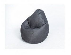 Кресло-мешок Груша велюр темно - серое малое в Камышлове - kamyshlov.ok-mebel.com | фото 1