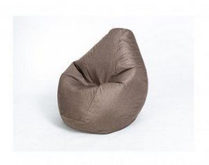 Кресло-мешок Груша велюр коричневое малое в Камышлове - kamyshlov.ok-mebel.com | фото 1