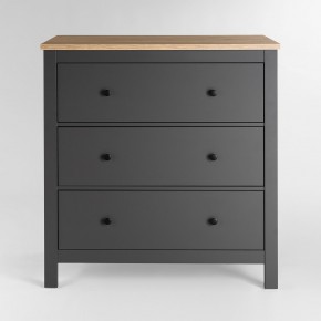2.08.02.020.15 САГА комод 3 ящика серый/ясень в Камышлове - kamyshlov.ok-mebel.com | фото 2