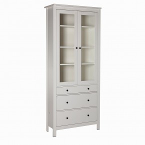 2.08.07.130.1 САГА шкаф с витриной 90 белый RU в Камышлове - kamyshlov.ok-mebel.com | фото