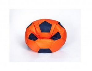 Кресло-мешок Мяч малый оранжево-черное в Камышлове - kamyshlov.ok-mebel.com | фото 1