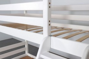 АДЕЛЬ Кровать двухъярусная с наклонной лестницей (белый) в Камышлове - kamyshlov.ok-mebel.com | фото 6