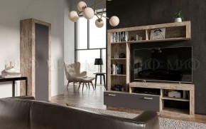 Ангара Шкаф 2-х створчатый (Графит/дуб юкон) в Камышлове - kamyshlov.ok-mebel.com | фото 3