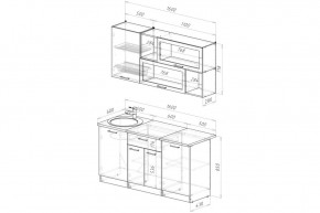 АНТИКА Кухонный гарнитур Стандарт (1600 мм) в Камышлове - kamyshlov.ok-mebel.com | фото 2