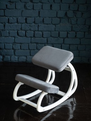 Балансирующий коленный стул Конёк Горбунёк (Белый) в Камышлове - kamyshlov.ok-mebel.com | фото 3
