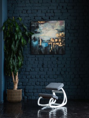 Балансирующий коленный стул Конёк Горбунёк (Белый) в Камышлове - kamyshlov.ok-mebel.com | фото 4