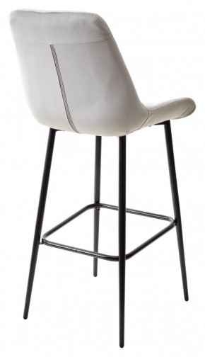 Барный стул ХОФМАН, цвет H-09 Светло-серый, велюр / черный каркас М-City в Камышлове - kamyshlov.ok-mebel.com | фото 6