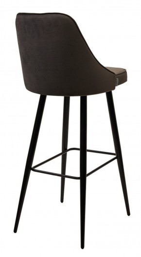 Барный стул NEPAL-BAR ГРАФИТ #14, велюр/ черный каркас (H=78cm) М-City в Камышлове - kamyshlov.ok-mebel.com | фото 3
