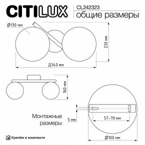 Бра Citilux Ronny CL242323 в Камышлове - kamyshlov.ok-mebel.com | фото 9