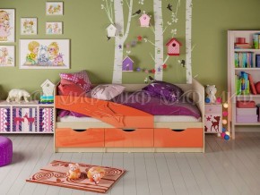 ДЕЛЬФИН Кровать 1600 (Оранжевый металлик) в Камышлове - kamyshlov.ok-mebel.com | фото