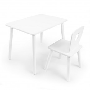 Детский комплект стол и стул «Корона» Rolti Baby (белый/белый, массив березы/мдф) в Камышлове - kamyshlov.ok-mebel.com | фото