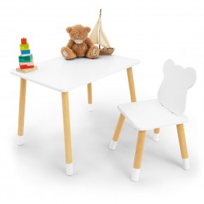 Детский комплект стол и стул «Мишка» Rolti Baby (белый/береза, массив березы/мдф) в Камышлове - kamyshlov.ok-mebel.com | фото 2