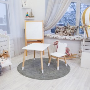 Детский комплект стол и стул «Мишка» Rolti Baby (белый/береза, массив березы/мдф) в Камышлове - kamyshlov.ok-mebel.com | фото 3