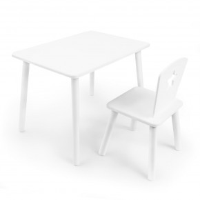 Детский комплект стол и стул «Звезда» Rolti Baby (белый/белый, массив березы/мдф) в Камышлове - kamyshlov.ok-mebel.com | фото