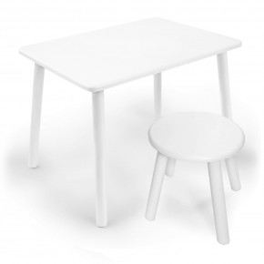 Детский комплект стол и табурет круглый Rolti Baby (белая столешница/белое сиденье/белые ножки) в Камышлове - kamyshlov.ok-mebel.com | фото