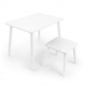 Детский комплект стол и табурет Rolti Baby (белая столешница/белое сиденье/белые ножки) в Камышлове - kamyshlov.ok-mebel.com | фото 1