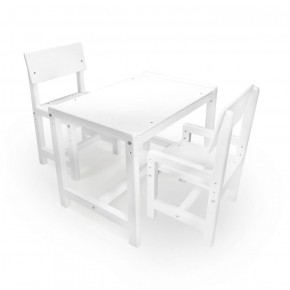 Детский растущий комплект стол и два стула  Я САМ "Лофт" (Белый, Белый) в Камышлове - kamyshlov.ok-mebel.com | фото