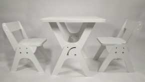 Детский растущий стол-парта и два стула Я САМ "Умка-Дуо" (Белый) в Камышлове - kamyshlov.ok-mebel.com | фото