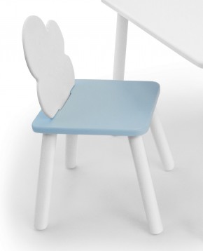Детский стул Облачко (Белый/Голубой/Белый) в Камышлове - kamyshlov.ok-mebel.com | фото