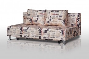 Диван-кровать Комфорт без подлокотников Принт "Gazeta" (2 подушки) в Камышлове - kamyshlov.ok-mebel.com | фото
