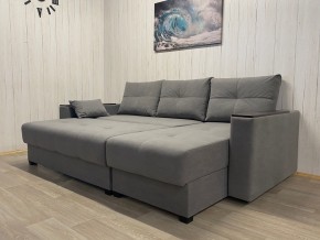 Диван угловой Комфорт-3 (НПБ+МДФ) велюр Galaxy Lite 26 в Камышлове - kamyshlov.ok-mebel.com | фото 3