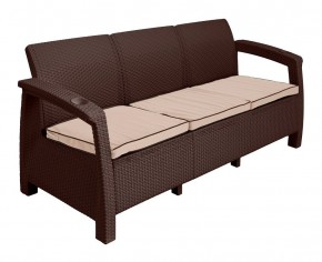 Диван Yalta Premium Sofa 3 Set (Ялта) шоколадный (+подушки под спину) в Камышлове - kamyshlov.ok-mebel.com | фото 2