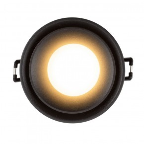 DK2403-BK Встраиваемый светильник влагозащ., IP 44, 10 Вт, GU10, черный, алюминий в Камышлове - kamyshlov.ok-mebel.com | фото 3