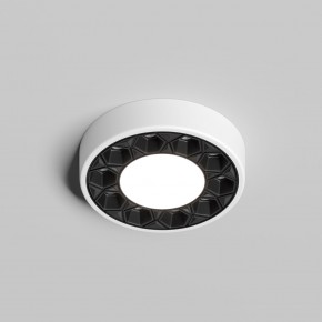 DK2440-WB Встраиваемый светильник DUAL 5+5 Вт, LED 4000K, IP 20, d90mm, белый/черный, алюминий/акрил в Камышлове - kamyshlov.ok-mebel.com | фото 2