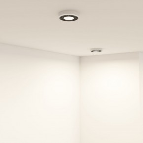 DK2440-WB Встраиваемый светильник DUAL 5+5 Вт, LED 4000K, IP 20, d90mm, белый/черный, алюминий/акрил в Камышлове - kamyshlov.ok-mebel.com | фото 6