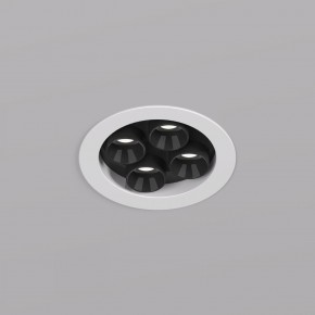 DK2510-WB Встраиваемый светильник SPACE со светодиодом d65 220V 8W 38° 4000К IP20 белый/черный алюминий в Камышлове - kamyshlov.ok-mebel.com | фото