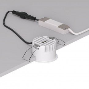 DK2510-WB Встраиваемый светильник SPACE со светодиодом d65 220V 8W 38° 4000К IP20 белый/черный алюминий в Камышлове - kamyshlov.ok-mebel.com | фото 3