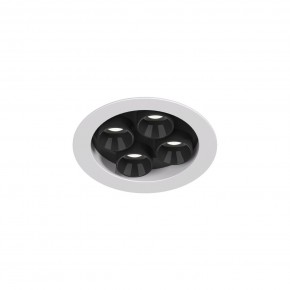 DK2510-WB Встраиваемый светильник SPACE со светодиодом d65 220V 8W 38° 4000К IP20 белый/черный алюминий в Камышлове - kamyshlov.ok-mebel.com | фото 4
