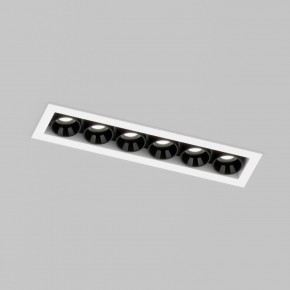 DK2514-WB Встраиваемый светильник SPACE со светодиодом L126mm 220V 10W 38° 4000К IP20 белый/черный алюминий в Камышлове - kamyshlov.ok-mebel.com | фото