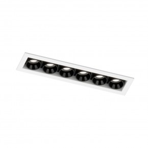 DK2514-WB Встраиваемый светильник SPACE со светодиодом L126mm 220V 10W 38° 4000К IP20 белый/черный алюминий в Камышлове - kamyshlov.ok-mebel.com | фото 5