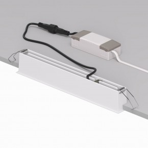 DK2515-WB Встраиваемый светильник SPACE со светодиодом L240mm 220V 20W 38° 4000К IP20 белый/черный алюминий в Камышлове - kamyshlov.ok-mebel.com | фото 3