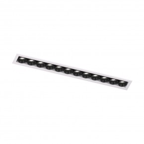 DK2515-WB Встраиваемый светильник SPACE со светодиодом L240mm 220V 20W 38° 4000К IP20 белый/черный алюминий в Камышлове - kamyshlov.ok-mebel.com | фото 4