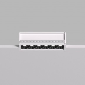 DK2531-WB Встраиваемый светильник SPACE со светодиодом под шпатлевку L126mm 220V 10W 38° 4000К IP20 белый/черный алюминий в Камышлове - kamyshlov.ok-mebel.com | фото 3