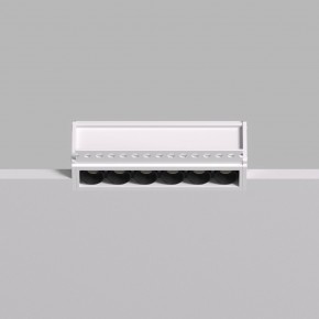 DK2531-WB Встраиваемый светильник SPACE со светодиодом под шпатлевку L126mm 220V 10W 38° 4000К IP20 белый/черный алюминий в Камышлове - kamyshlov.ok-mebel.com | фото 4
