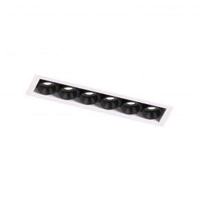 DK2531-WB Встраиваемый светильник SPACE со светодиодом под шпатлевку L126mm 220V 10W 38° 4000К IP20 белый/черный алюминий в Камышлове - kamyshlov.ok-mebel.com | фото 6