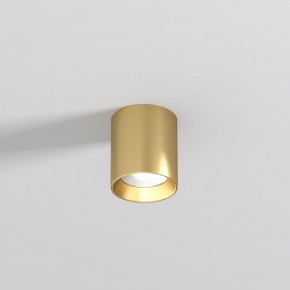 DK2610-SB Накладной светильник SHINE TUBE со светодиодом, D70*H80, IP20, 3000К, 10W, RA?90, сатинированная латунь, алюминий в Камышлове - kamyshlov.ok-mebel.com | фото