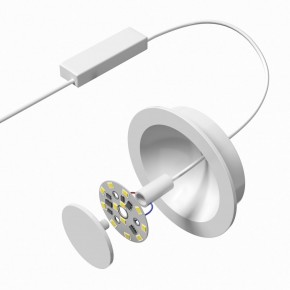 DK2700-WH Встраиваемый светильник, IP 20, 7 Вт, LED 3000, белый, алюминий в Камышлове - kamyshlov.ok-mebel.com | фото 4