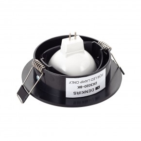 DK3020-BK Встраиваемый светильник, IP 20, 10 Вт, GU5.3, LED, черный, пластик в Камышлове - kamyshlov.ok-mebel.com | фото 3