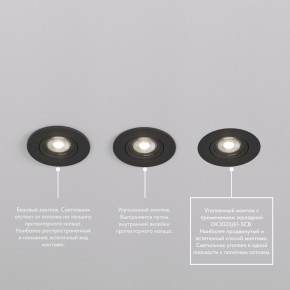 DK3020-BK Встраиваемый светильник, IP 20, 10 Вт, GU5.3, LED, черный, пластик в Камышлове - kamyshlov.ok-mebel.com | фото 5