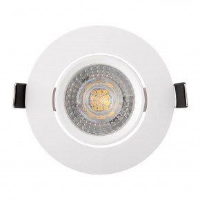 DK3020-WH Встраиваемый светильник, IP 20, 10 Вт, GU5.3, LED, белый, пластик в Камышлове - kamyshlov.ok-mebel.com | фото