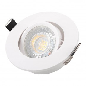 DK3020-WH Встраиваемый светильник, IP 20, 10 Вт, GU5.3, LED, белый, пластик в Камышлове - kamyshlov.ok-mebel.com | фото 2