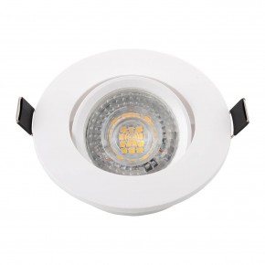 DK3020-WH Встраиваемый светильник, IP 20, 10 Вт, GU5.3, LED, белый, пластик в Камышлове - kamyshlov.ok-mebel.com | фото 4