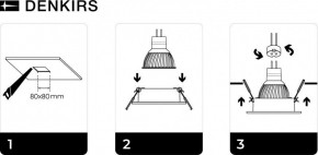 DK3021-BK Встраиваемый светильник, IP 20, 10 Вт, GU5.3, LED, черный, пластик в Камышлове - kamyshlov.ok-mebel.com | фото 5