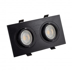 DK3022-BK Встраиваемый светильник, IP 20, 10 Вт, GU5.3, LED, черный, пластик в Камышлове - kamyshlov.ok-mebel.com | фото