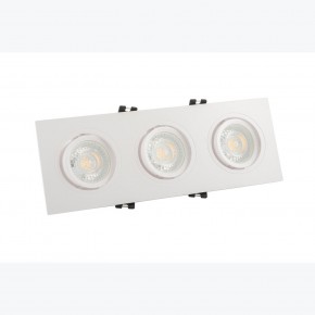 DK3023-WH Встраиваемый светильник, IP 20, 10 Вт, GU5.3, LED, белый, пластик в Камышлове - kamyshlov.ok-mebel.com | фото 2